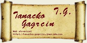 Tanacko Gagrčin vizit kartica